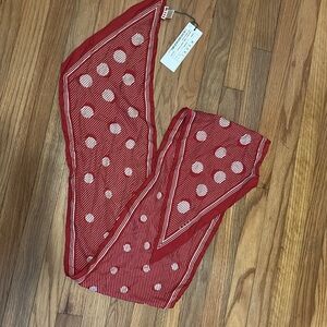 Marni vintage spring 2006 collection 100% silk Red Geometric Scarf NWT 62inches